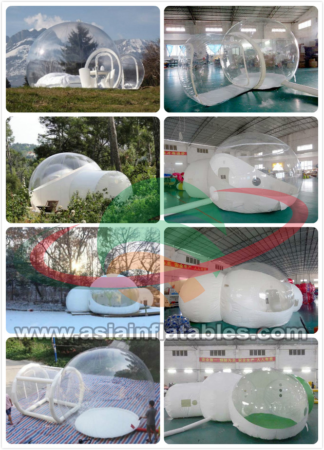 Barraca inflável transparente feito-à-medida da bolha na água