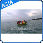 Fireproof 3m Inflatable Disco Boat With 8 Seats Pvc Inflatable Water Games