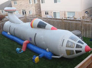 White Pvc Tarpaul Inflatable Tunnel Maze, Ininflatable Rocket Tunnel