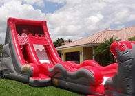 Waterproof 0.55 Mm PVC Large Inflatable Water Slides With Single Lane For Event