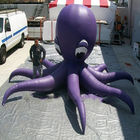 Purple PVC Material Giant Inflatable Octopus For Ocean Show Advertising Decoration