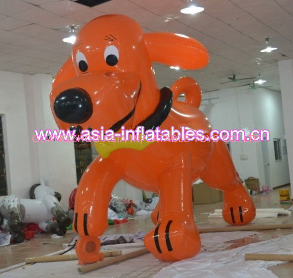 custom red inflatable dog shape helium cartoon balloon for sale
