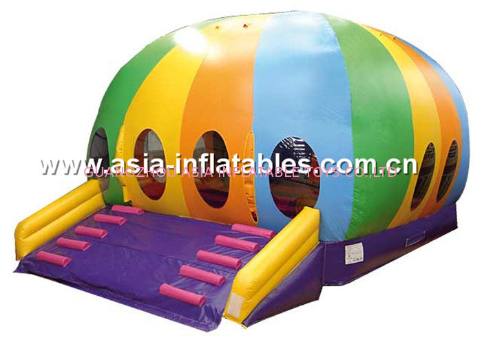 Inflatable slide castle obstacle combo sport