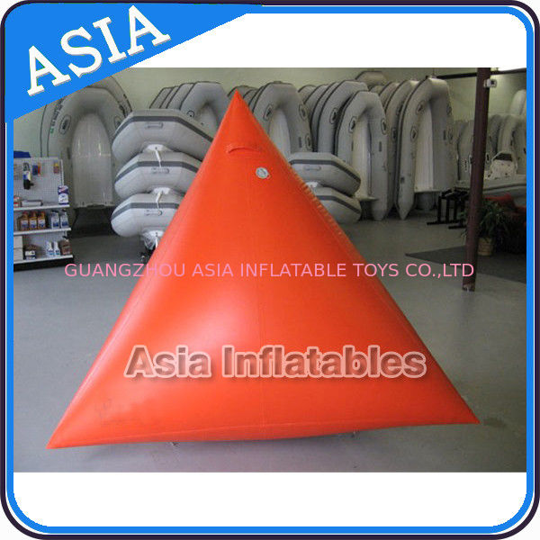 Race Mark Orange Inflatable Tetrahedron Buoy