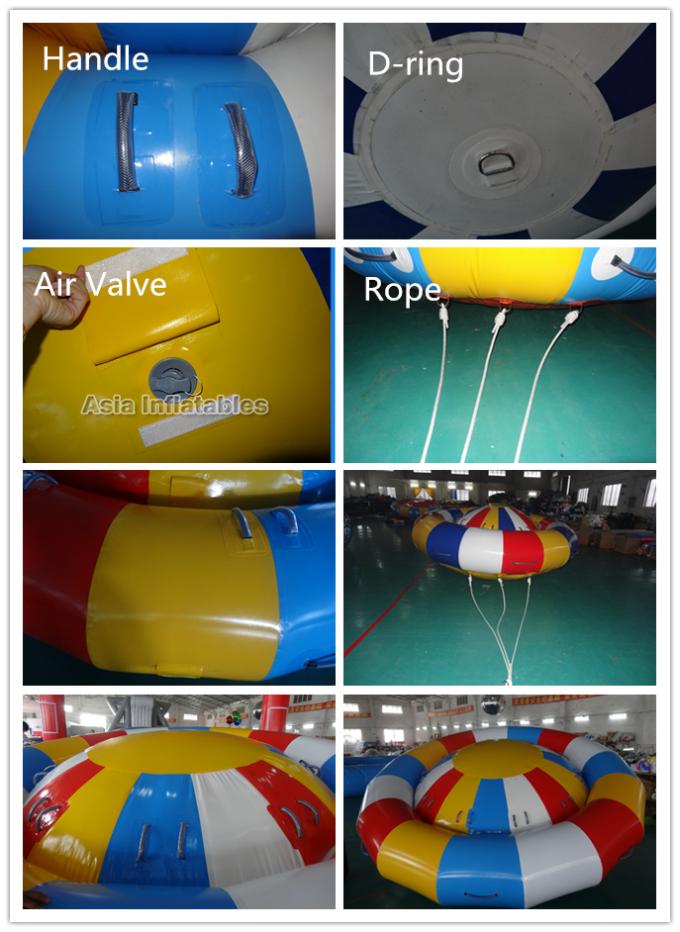 8-10 brinquedos motorizados semi barco do disco da pessoa barco inflável, giroscópio do girador da água