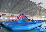 Sea World Theme Water Park Inflatable , Inflatable Water Park with Pool and Slide
