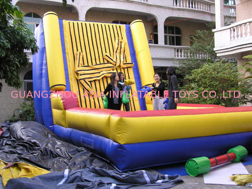 Inflatable Amusement Park Velcro Sticky Wall Games For Commercial