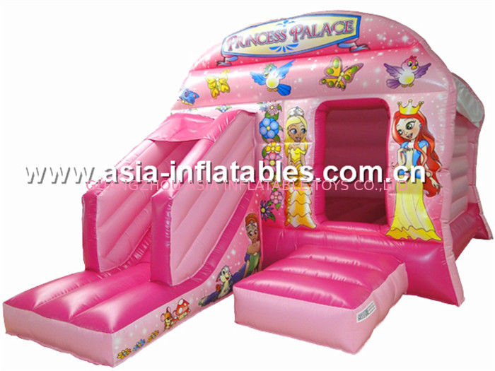New inflatable princess pink bouncy castle/Commercial Inflatable combo