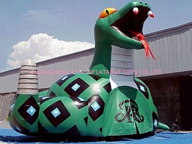 Inflatable Poison Snake Design Tunnel For Outdoor Business Promotion