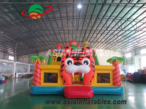 encerado 8 x 6M Tiger Inflatable Fun City do PVC de 0.55mm